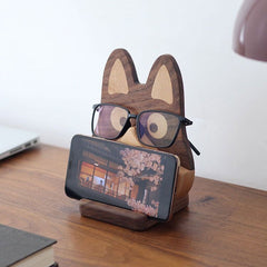 Owl Desk Organizer Stand - wooden wall shelf and organizer